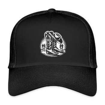 Line Dancing Country Dance - Line Dance Tanzen - Trucker Cap - black/black - Front