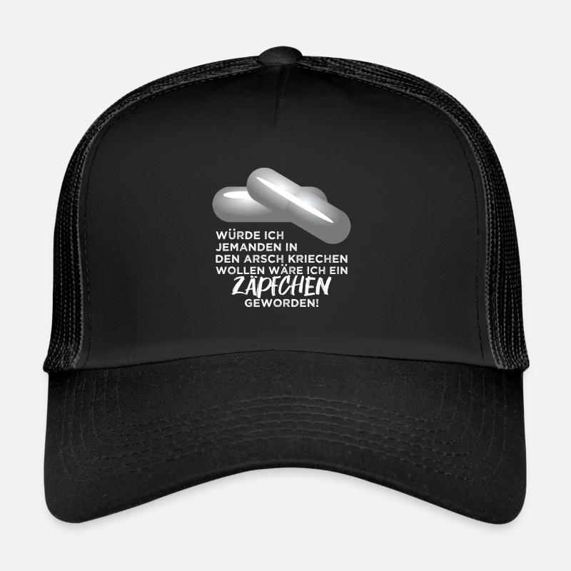 Arschkriecher Zäpfchen Schleimer Heuchler Lustig Trucker Cap