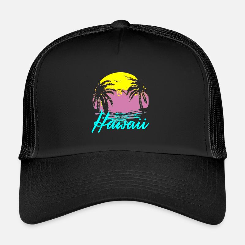 Hawaii Honolulu Surfer Spruch Strand Trucker Cap