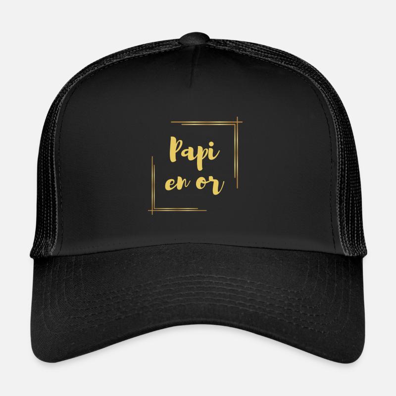 PAPI EN OR Casquette trucker 