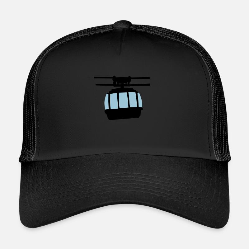 Gondel - Trucker Cap - Schwarz/Schwarz