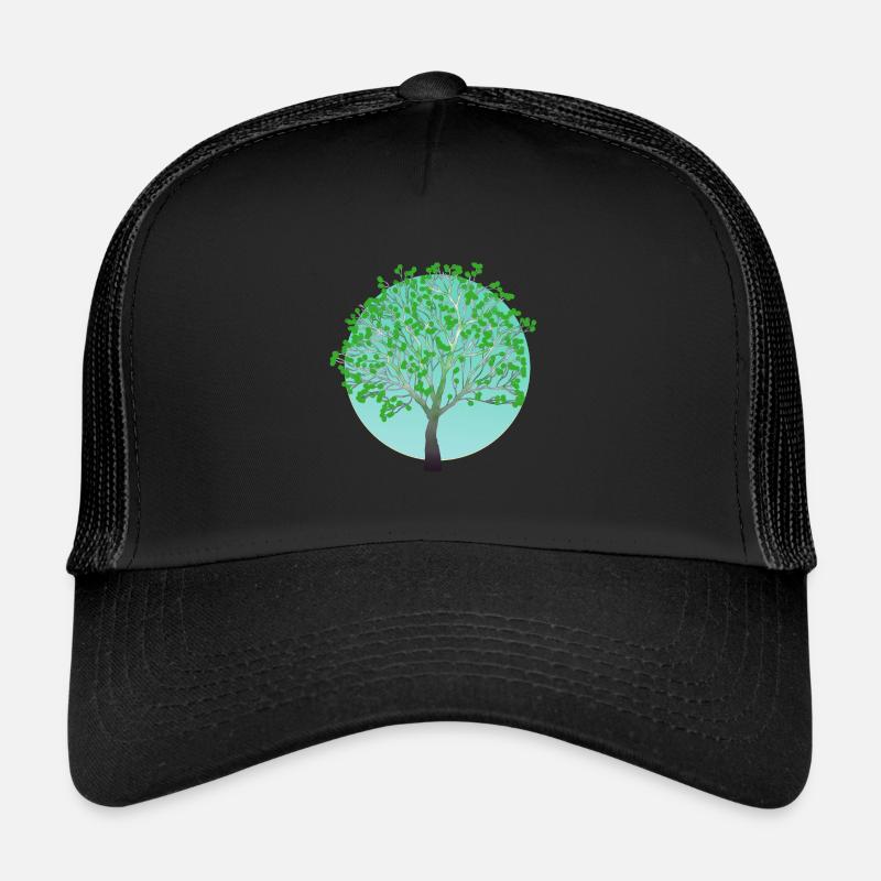 Grüner Baum im Frühling Trucker Cap