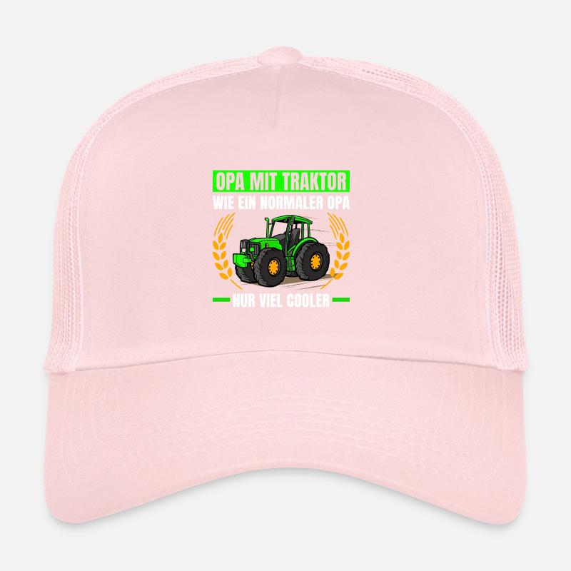 Opa Mit Traktor Wie Ein Normaler Opa Traktor Trucker Cap
