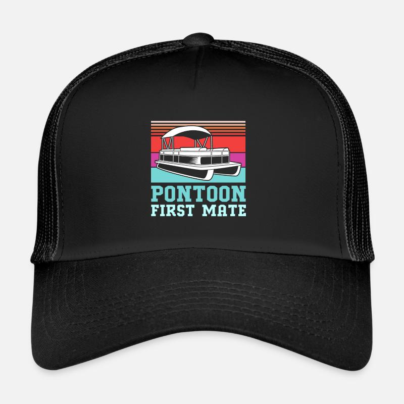 Bateau ponton Bateau Bateaux Casquette trucker 
