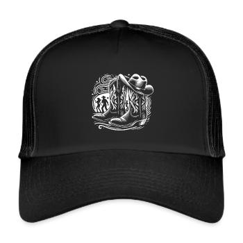 Line Dancing Country Dance - Line Dance Tanzen - Trucker Cap - black/black - Front