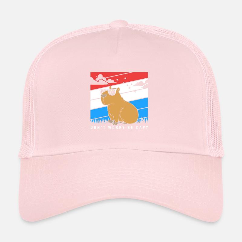 Ne vous inquiétez pas, soyez Capy Capybara Casquette trucker 