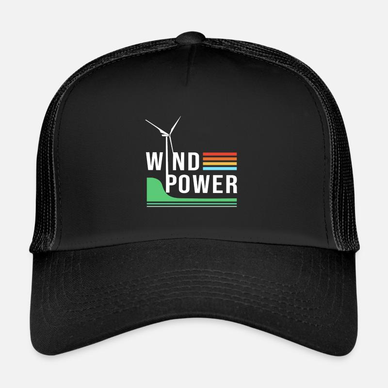 Éolienne, énergie éolienne, énergie éolienne Casquette trucker 