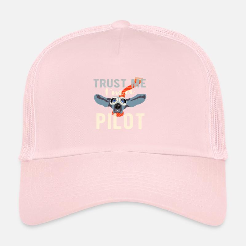 Vertrau mir ich bin Pilot - Dog Design Geschenk Trucker Cap