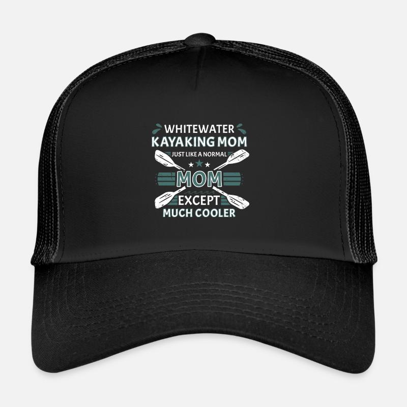 Whitewater Kayaking Mom Like A Normal Mom Trucker Cap