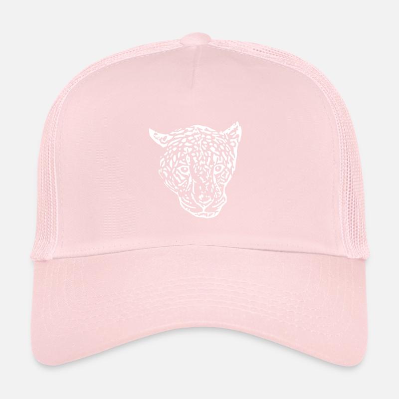 tête de léopard blanc Casquette trucker 