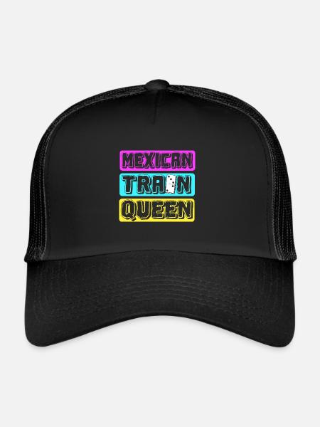 Mexican Train Domino - Trucker Cap - black/black - Front