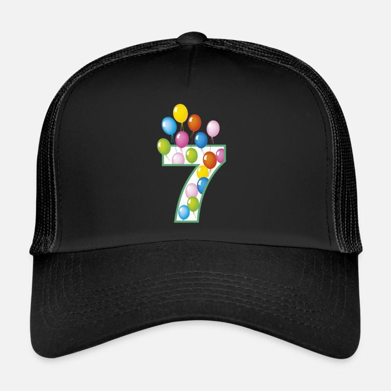 7 siebter Geburtstag Shirt Trucker Cap