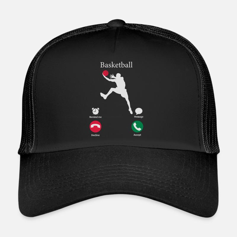Basketball is calling - Trucker Cap - Schwarz/Schwarz