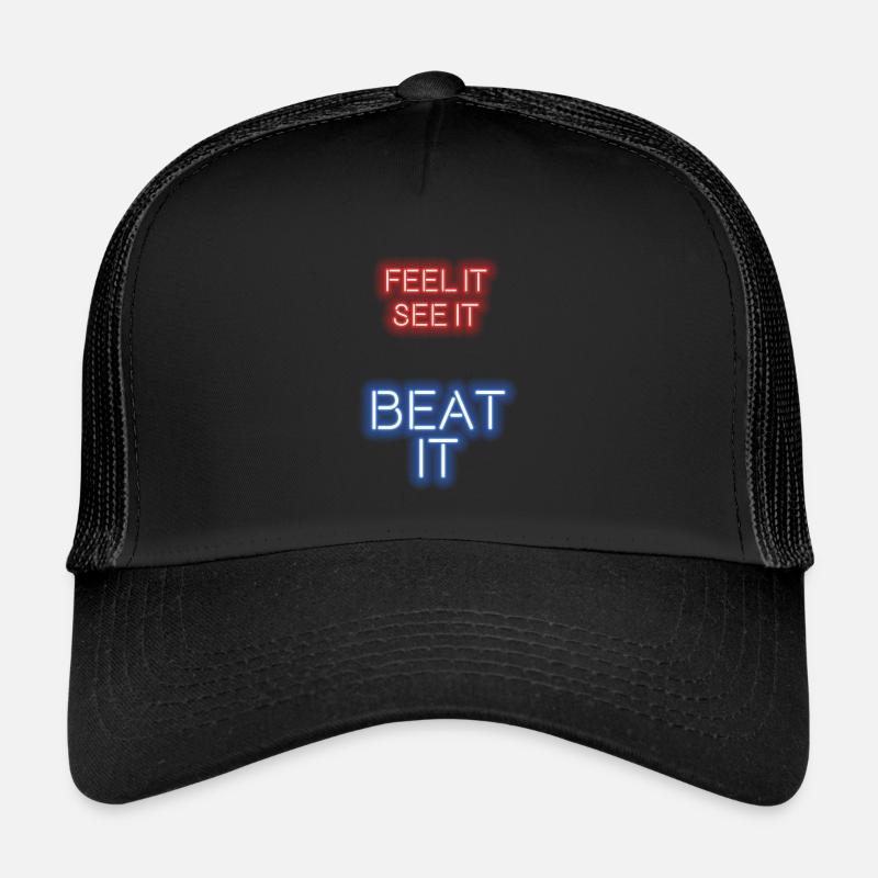Fais-en un avec le beat en réalité virtuelle. - Casquette trucker  - noir/noir