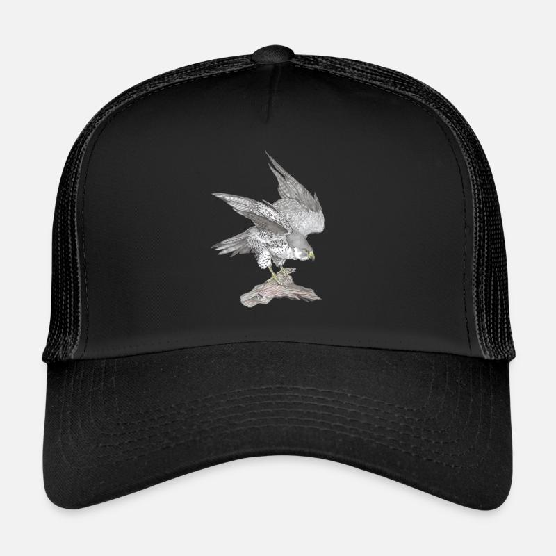 Wanderfalke - Trucker Cap - Schwarz/Schwarz