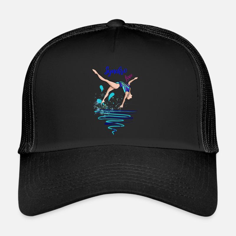 Amour synchro - Casquette trucker  - noir/noir