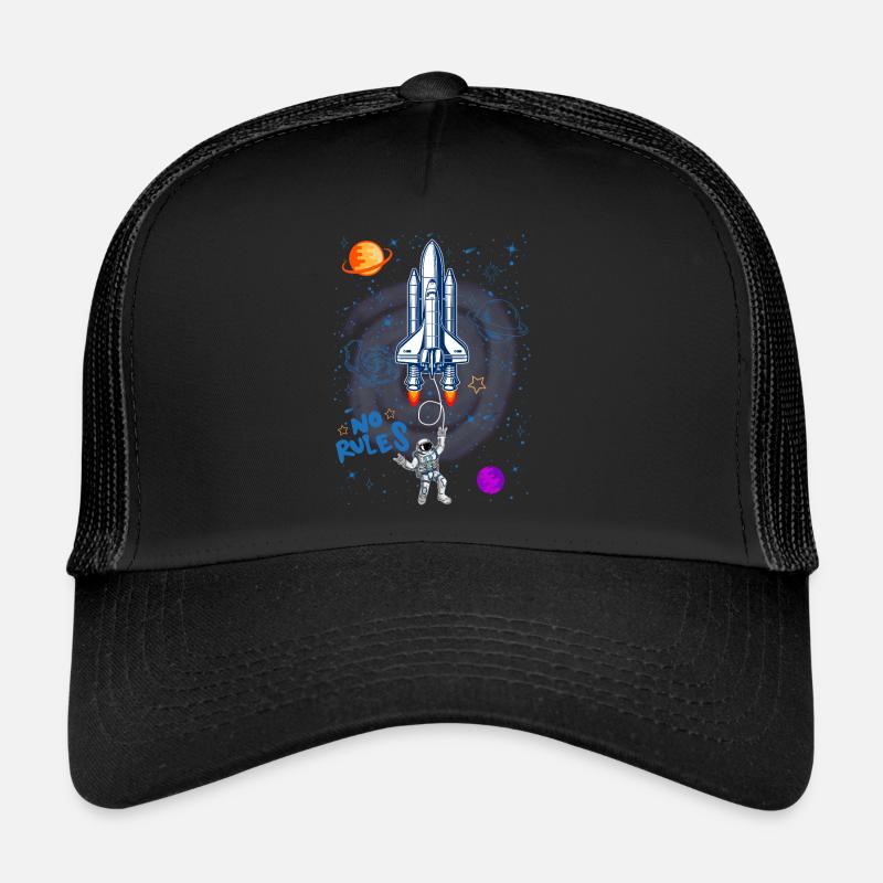 Cadeau de vaisseau spatial astronaute astronaute drôle Casquette trucker 