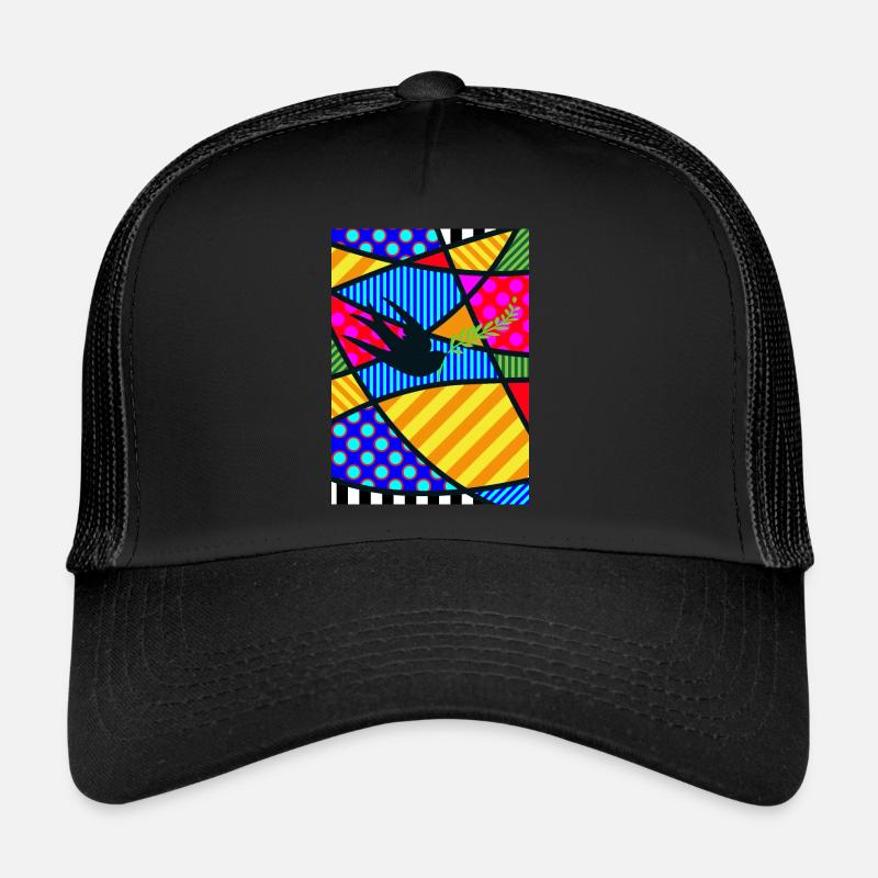 Hirondelle chanceuse - Casquette trucker - noir/noir