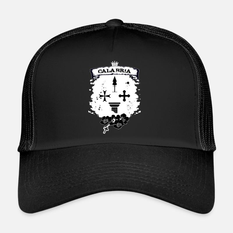 Calabre - Casquette trucker  - noir/noir