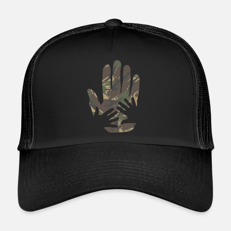camo hands dutch army pattern Trucker Cap