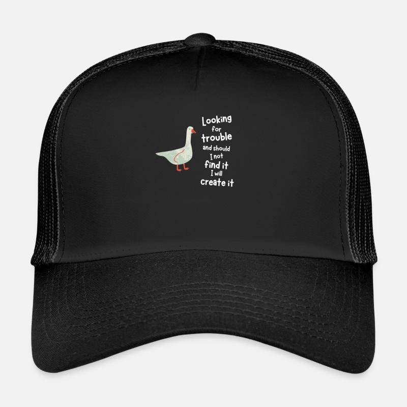 Gans Gaming Natur Vogel Meme geschenk online Trucker Cap
