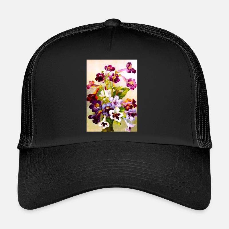 Violets - Trucker Cap - black/black
