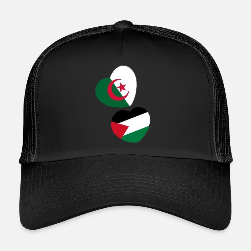 Algeria - Palestine - Trucker Cap - black/black