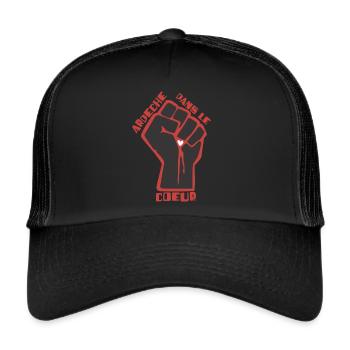 Ardèche dans le coeur - Casquette trucker  - noir/noir - Devant