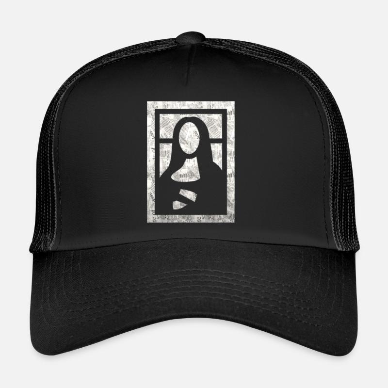 jeu de mona lisa - Casquette trucker  - noir/noir