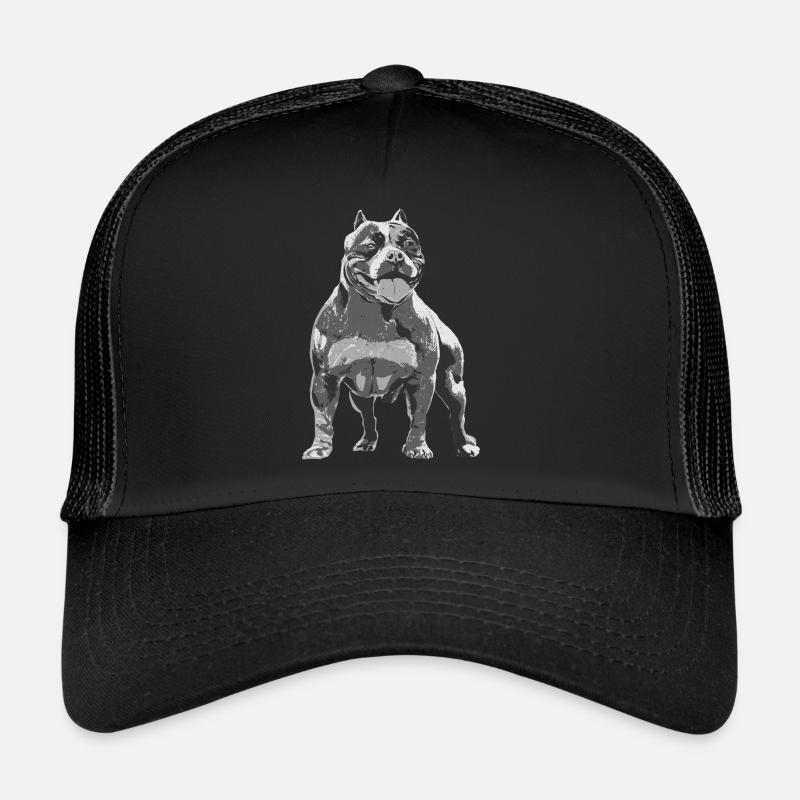 American Bully Liebhaber Geschenk Hundehalter - Trucker Cap - Schwarz/Schwarz