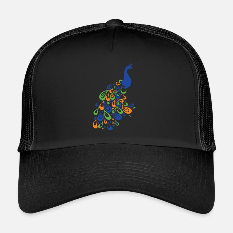 Peacock - Trucker Cap - black/black