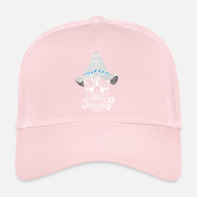 Servus Bayern Bayrisch Totenkopf Trucker Cap