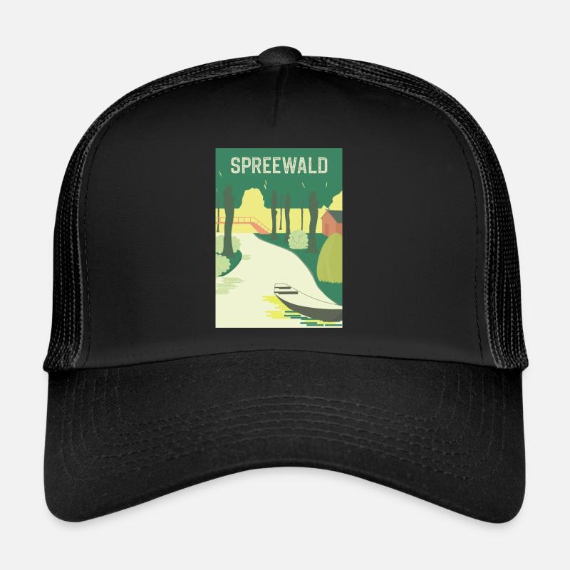 Spreewald Vintage - Trucker Cap - Schwarz/Schwarz
