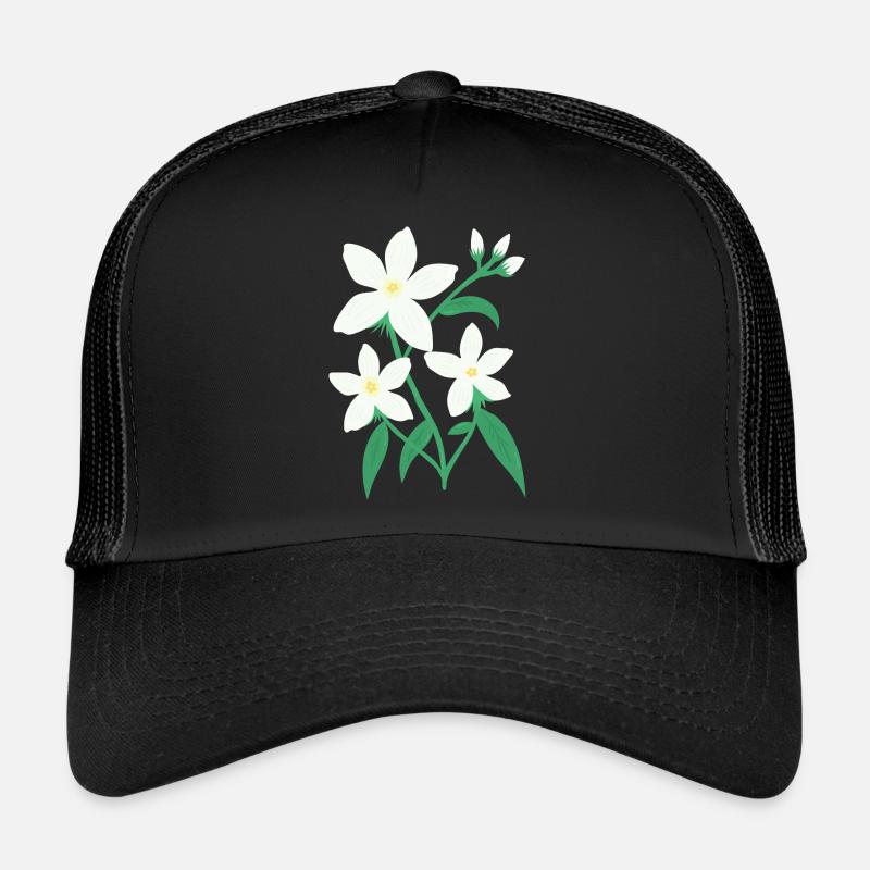 Jasmin - Casquette trucker  - noir/noir