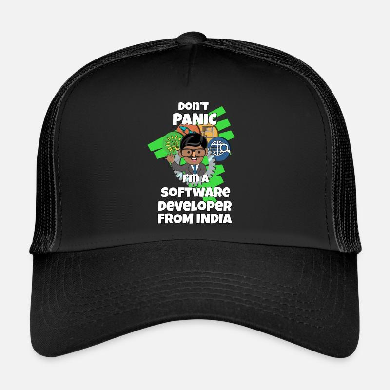 Inde Logiciel de développement indien Code I Cadeau Casquette trucker 
