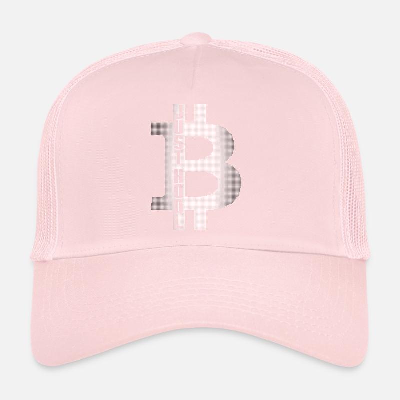 BITCOIN Pixel LOGO JUST HODL IT BITCOIN TRUST Trucker Cap