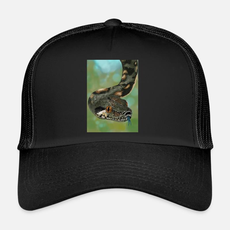 boa constrictor réaliste Casquette trucker 