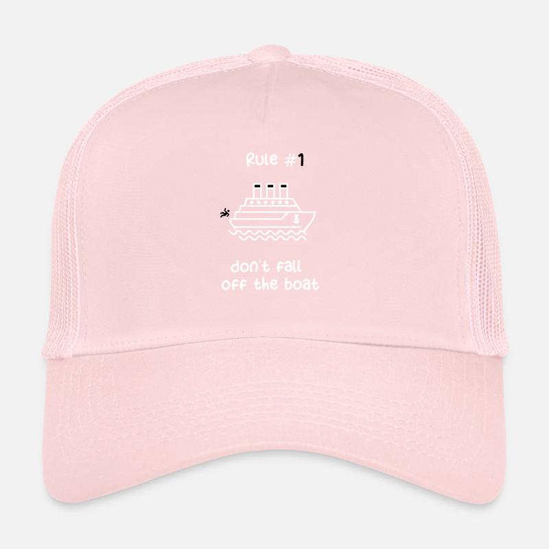 BATEAU DE CROISIÈRE - NAVIRE DE CROISIÈRE BLANC Casquette trucker 