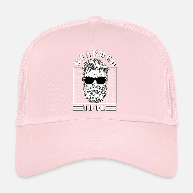 Bearded Idol 3 Days Beard Hip Upper Lip Beard Trucker Cap