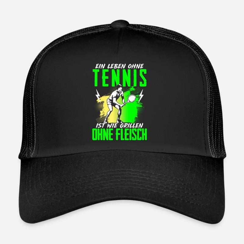 Leben Ohne Tennis Grillen Ohne Fleisch Trucker Cap