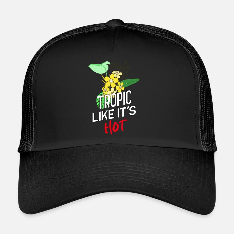 Tropique comme s’il faisait chaud! Casquette trucker 
