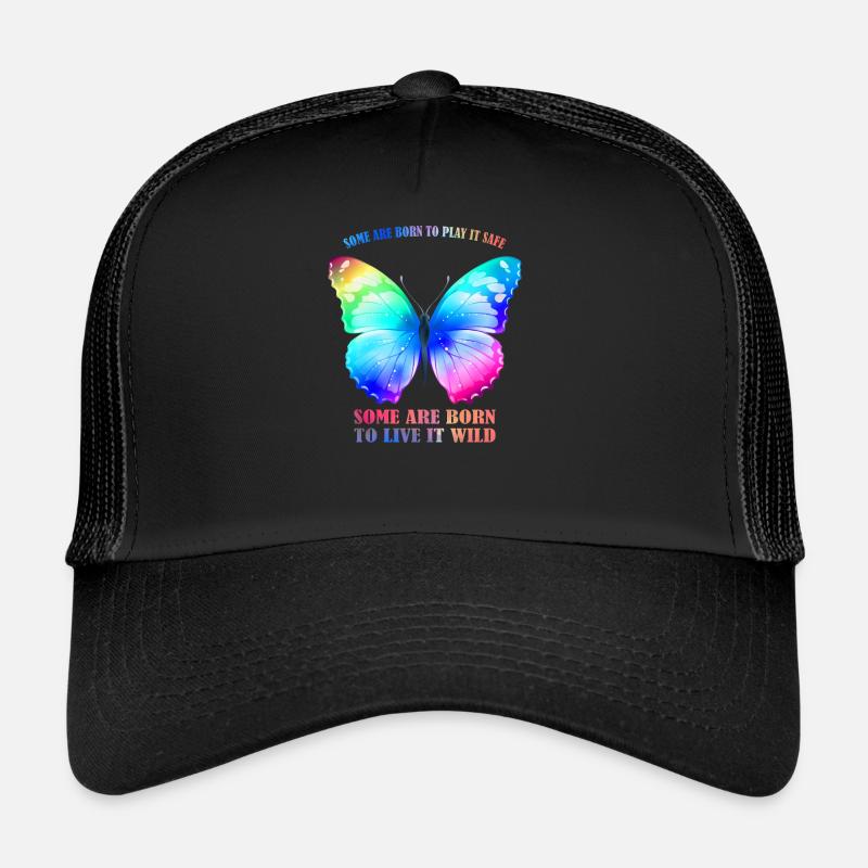 Butterfly Rainbow - Regenbogen Schmetterling Grafik Trucker Cap