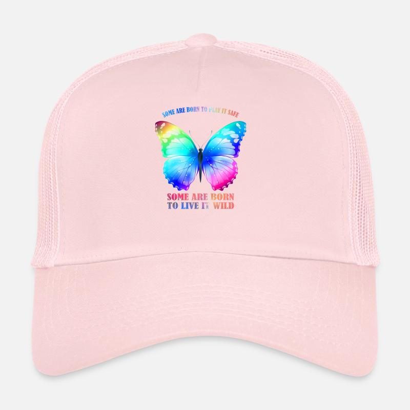 Butterfly Rainbow - Regenbogen Schmetterling Grafik Trucker Cap