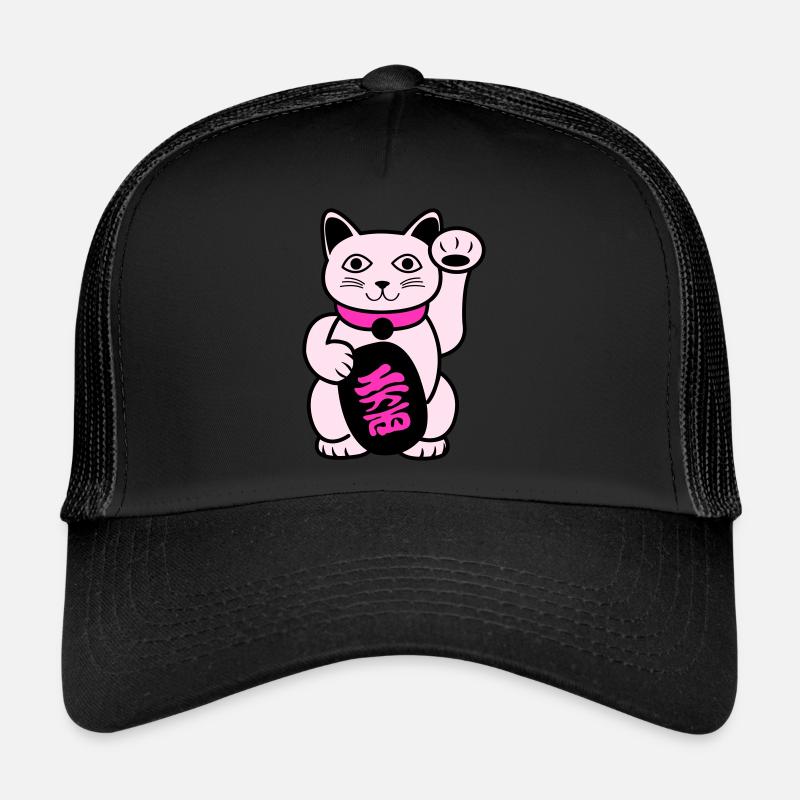 Maneki Waving Cat Trucker Cap