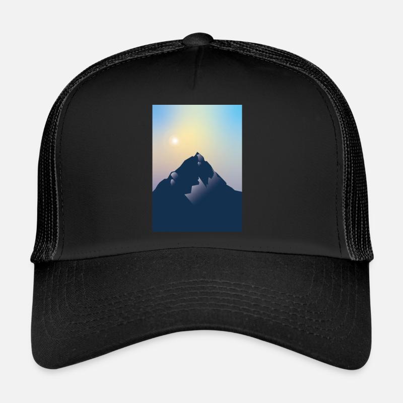 Mountain Sun - Trucker Cap - black/black