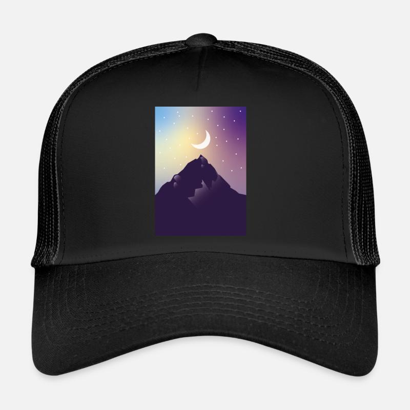 Mond mit Sternen Trucker Cap