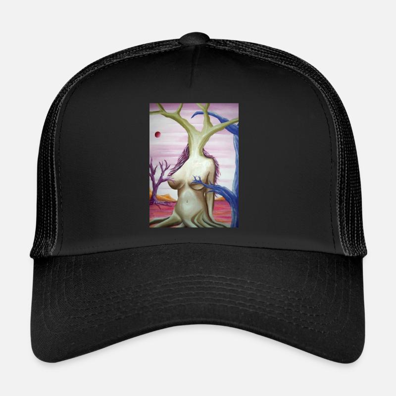 Peinture surréaliste Casquette trucker 