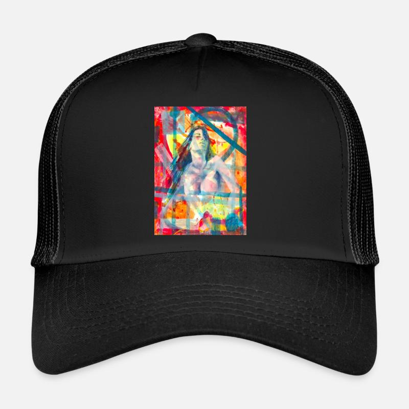 Abstract Painting - Surrealist Trucker Cap