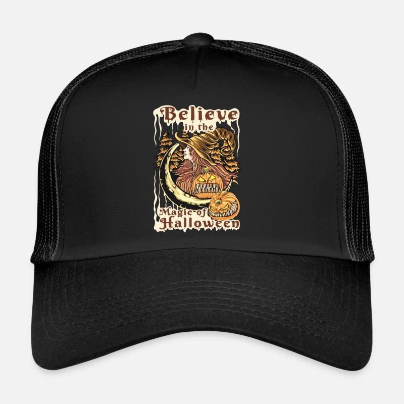 Halloween Pumpkin Horror Trucker Cap