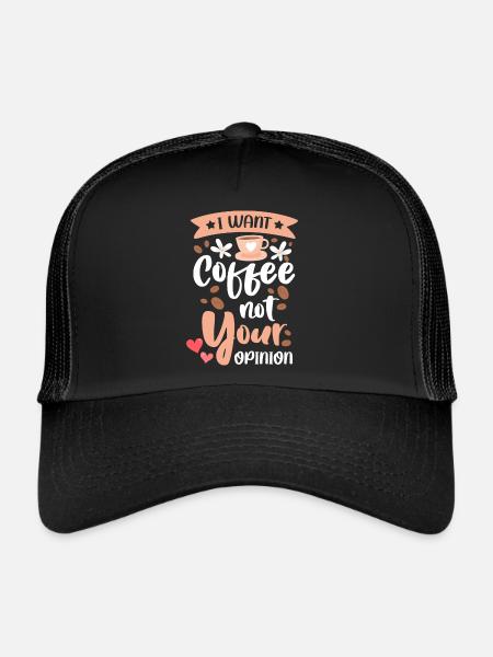 Coffee lovers Energy Espresso Drink - Trucker Cap - black/black - Front